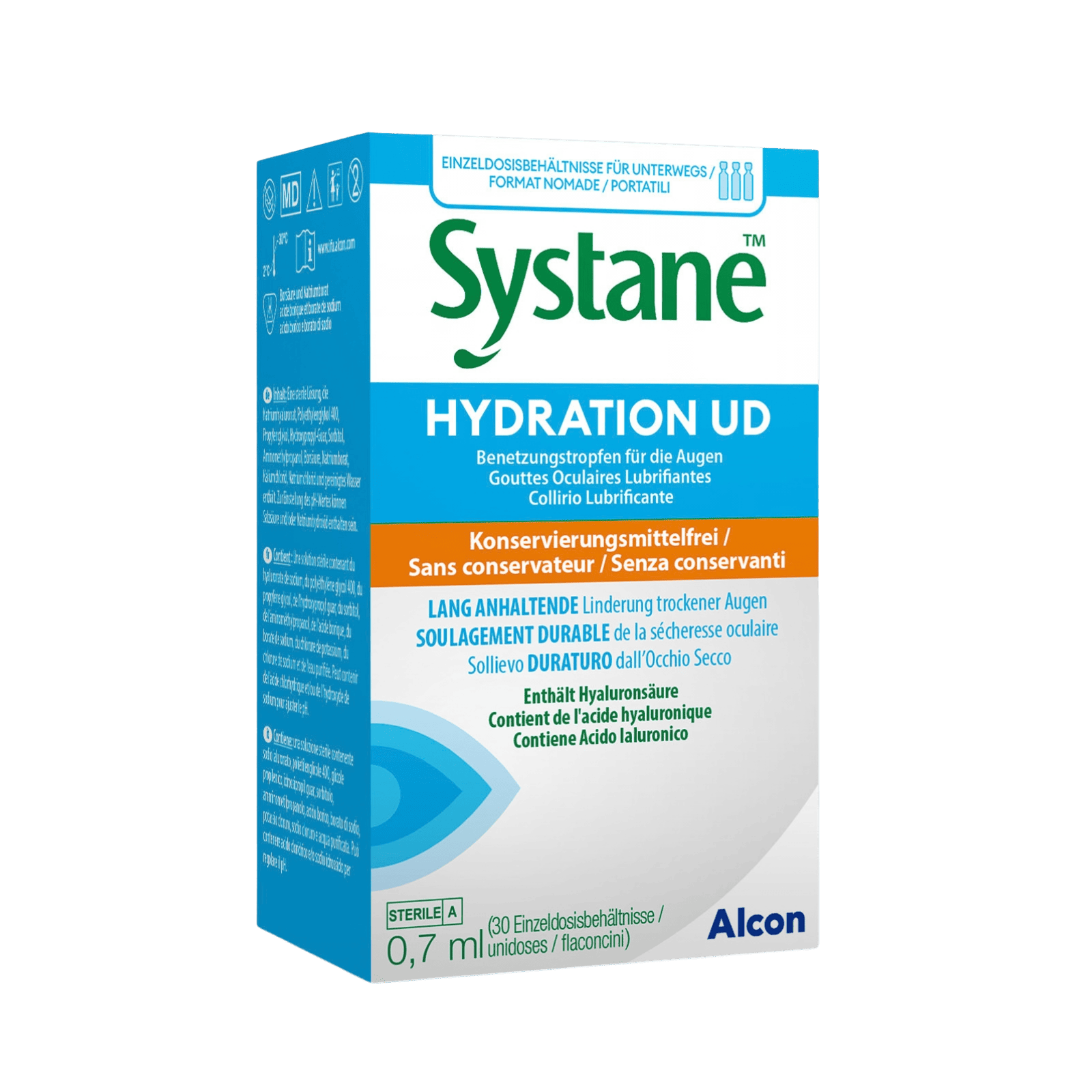 Solution d'entretien Systane Hydratation Unidose 30x0,7ml 