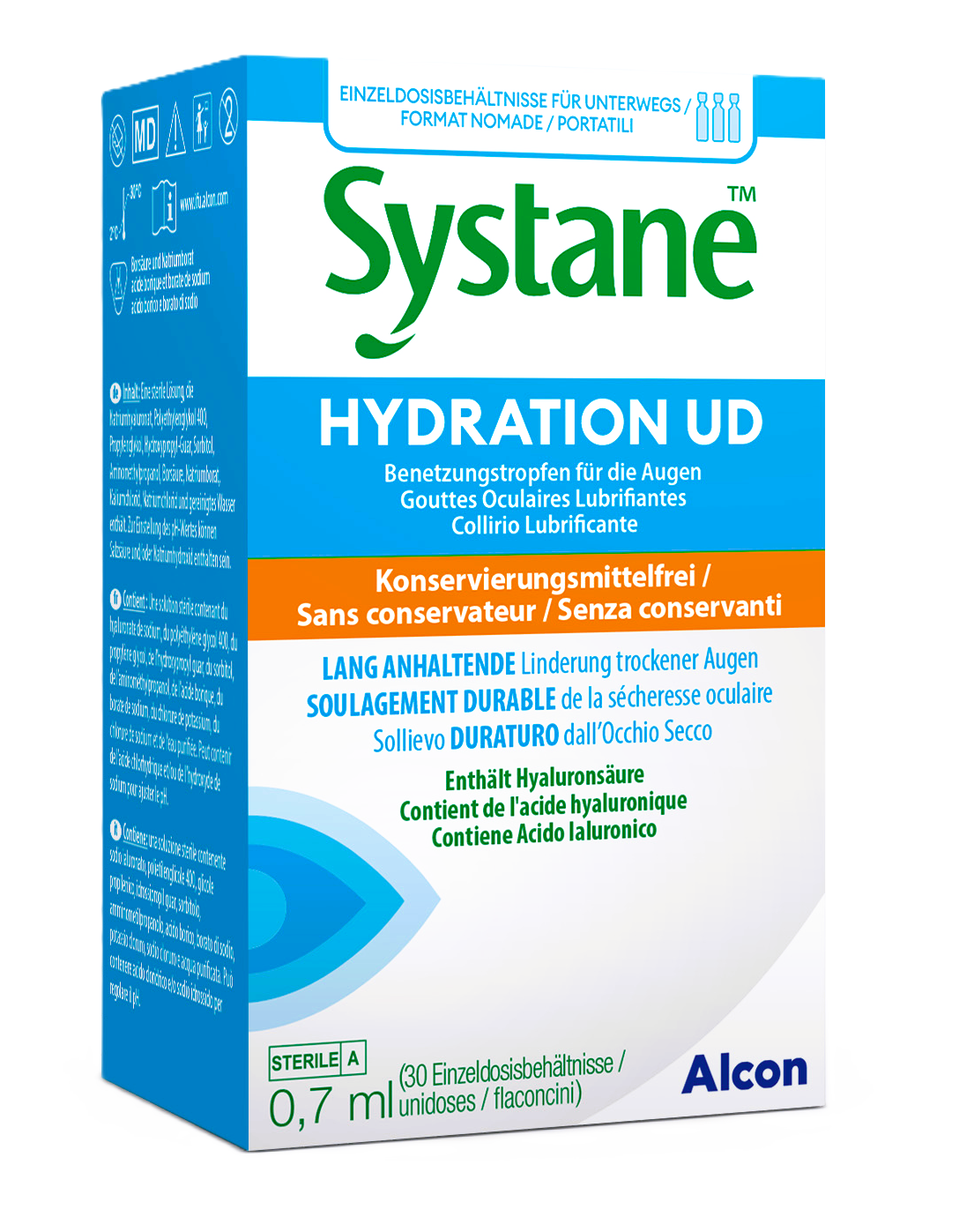 Solution d'entretien Systane Hydratation Unidose 30x0,7ml 