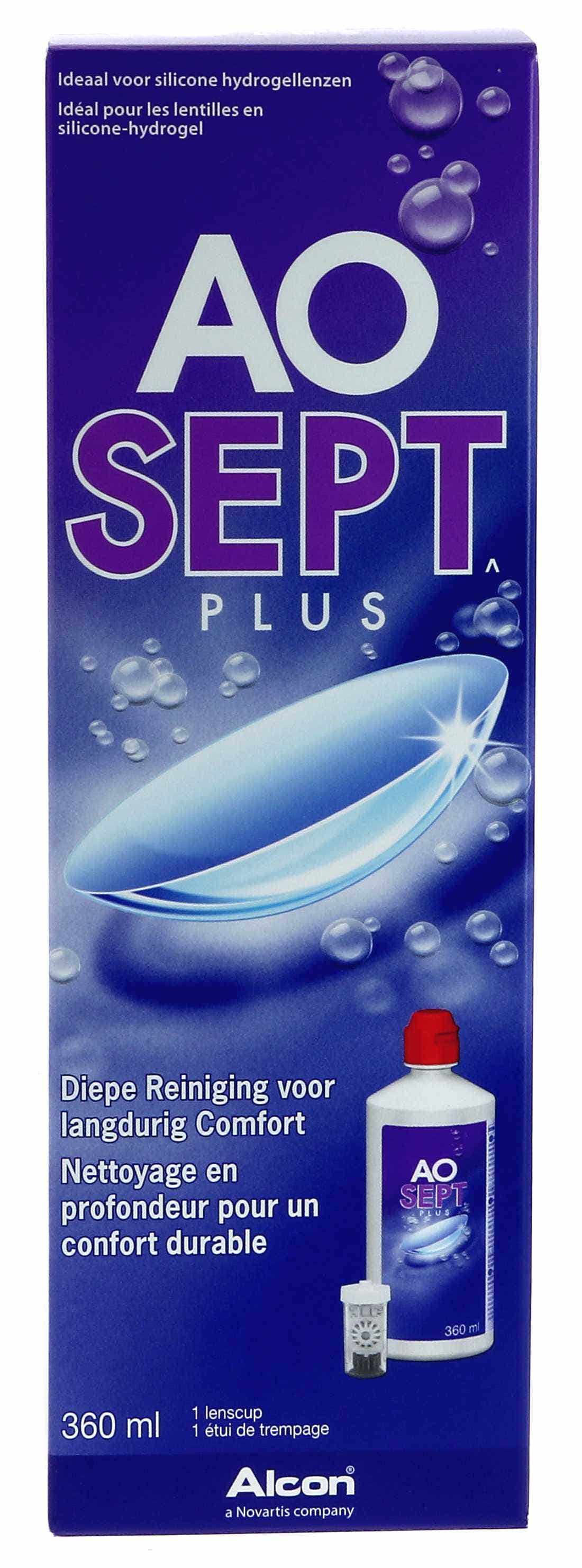 Solution d'entretien Aosept Plus 360ml  - Boîte de 1 unité