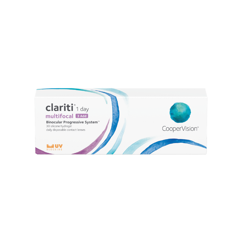 Lentilles de contact Clariti 1-Day Multifocal 3Add Medium 30L 
