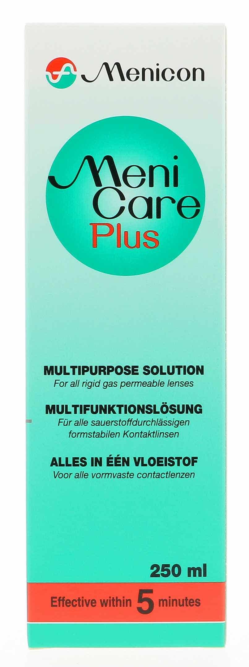 Solution d'entretien MeniCare Plus 250ml  - Flacon 250 ml + étui LRPO