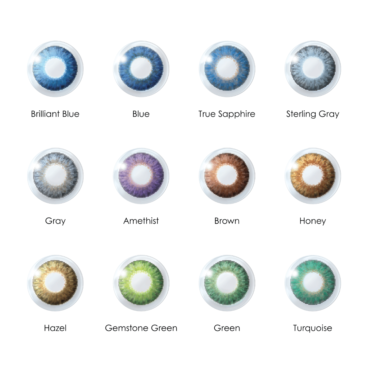 Lentilles de contact Air Optix Colors 2L  - Boite de 2 lentilles
